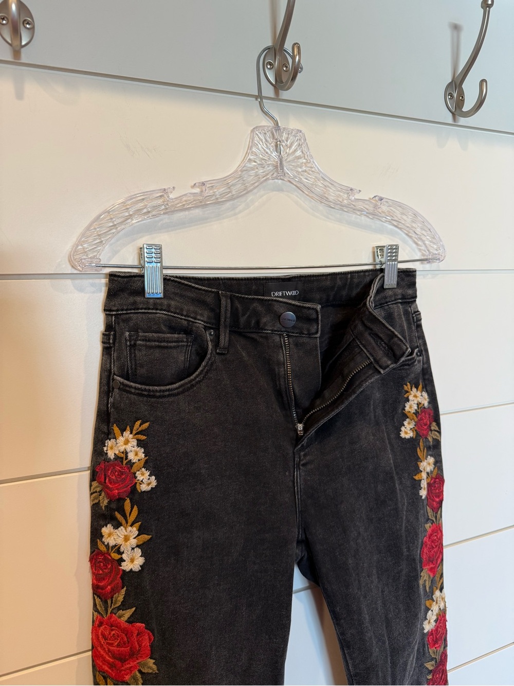 Free People Driftwood Farrah Lovers Lane Flare Jeans 26 - Picture 6 of 10